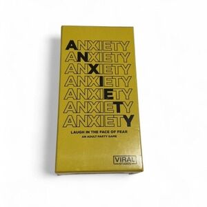 Viral Studios Anxiety Adult Party Game Unisex OS Yellow NEW Card Game 500 Cards